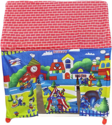 

Kids World Kids Led Light Play Tent House With Movable Wheels(Multicolor)