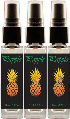 

Geeleemitti Natural Pineapple Fragrance Pocket Perfume Combo Pack of 3, Water Based with 0% Alcohol Perfume - 24 ml(For Men & Women)