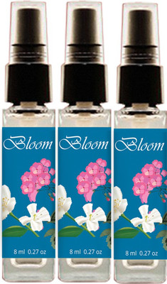 

Geeleemitti Natural Perfume Jasmine & Geranium Fragrance Pocket Perfume Combo Pack of 3, Water Based with 0% Alcohol Perfume - 24 ml(For Men & Women)