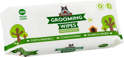 

Pogi's Grooming Wipes - Deodorizing Wipes for Dogs & Cats - Earth-Friendly, Hypoallergenic Pet Ear Eye Wipes(Pack of 100)