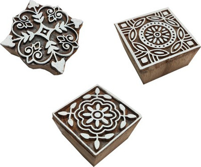 skart wooden printing blocks Squarer105 Printing Blocks(Pack of 3)