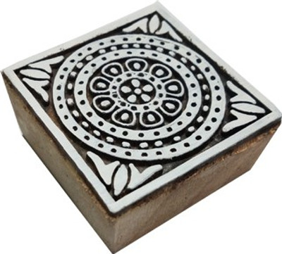 skart wooden printing block Square104 Printing Blocks(Pack of 1)