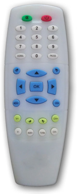 

HYATT DD DTH FREE AIR REMOTE White Unbreakable Body Remote Controller(White)
