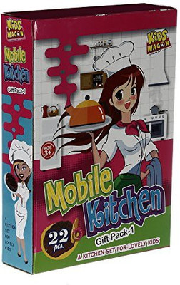 

NHR Plastic Kings Wagon Kitchen Set for Kids (Multicolour)