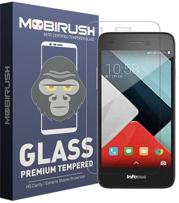 MOBIRUSH Tempered Glass Guard for Infocus M350(Pack of 1)