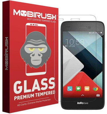 MOBIRUSH Tempered Glass Guard for Infocus M350(Pack of 1)