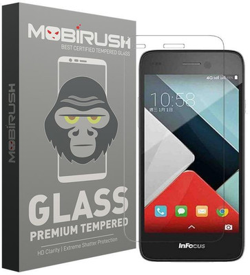 MOBIRUSH Tempered Glass Guard for Infocus M350(Pack of 1)