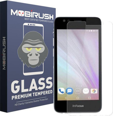 MOBIRUSH Tempered Glass Guard for Infocus A1(Pack of 1)