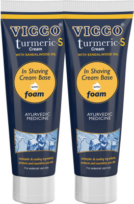 

Vicco Shaving Cream With Sandalwood Oil(Turmeric -S Cream In Shaving Cream Base with Foam)(140 g)