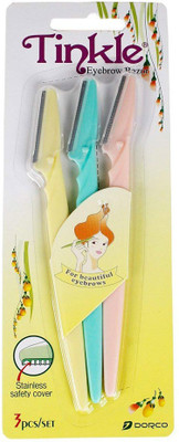 

Tinkle Eyebrow or Face Hair Removal Safety Razors(Pack of 3)