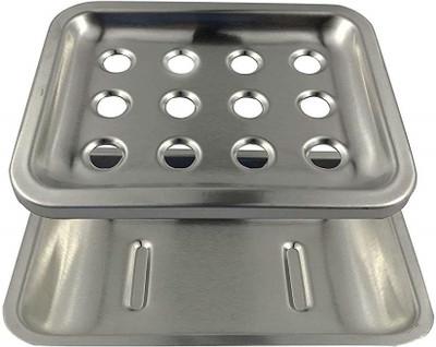 

Iktu Stainless Steel Premium Soap Dish,Soap Tray,Soap Stand(Silver)