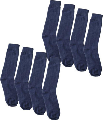 PinKit Men Solid Ankle Length(Pack of 8)