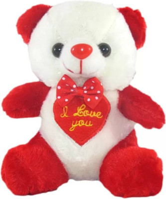 

DHAMAN Red & White Teddy 20 cm (Red, White - 20 cm (Red, White) - 45 cm(Multicolor)