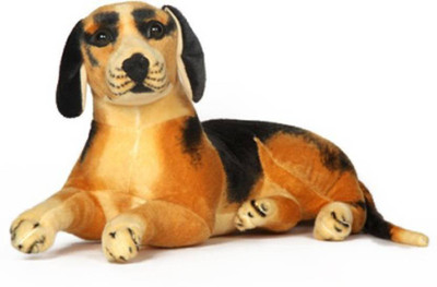 

MOBIASHTA Toys Dog teddy 34 cm (Black,Brown) - 34 cm (Black, Brown) - 20 cm(Brown)