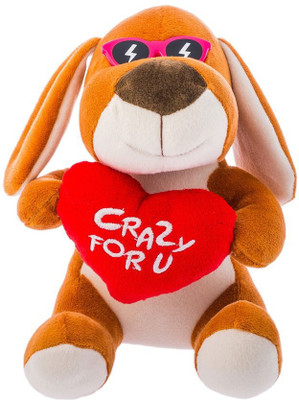 

Dimpy Stuff Crazy for you Dog - 22 cm(Multicolor)