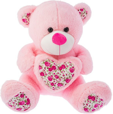 

Dimpy Stuff Bear w heart Flower - 40 cm(Pink)