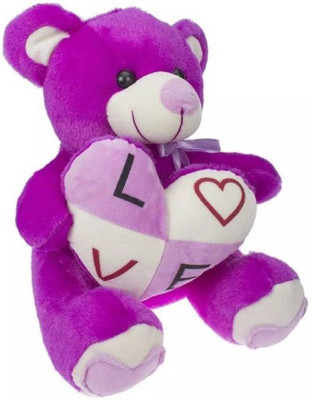 

DHAMAN purple teddy love - 45 cm(Multicolor)