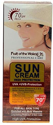 

WOKALI UVA+UVB High Protection sunscreen For Men and Women - SPF 70 PA+++(130 g)