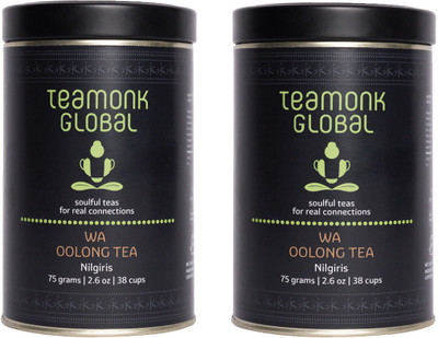 

Teamonk Global Teamonk Nilgiri Oolong Tea, 75g (38 Cups)-Pack of 2 | 100% Natural Loose Leaf Tea | Wa Oolong Tea for Weight Loss | Whole Leaf Tea | No Additives Unflavoured Oolong Tea(75 g, Tin)