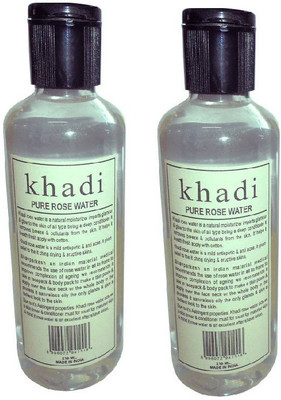 

Khadi Herbal Rose Water 210ml Pack Of 2(420 ml)