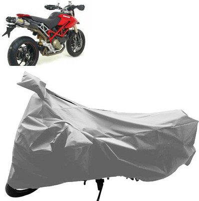 QualityBeast Two Wheeler Cover for Ducati(Silver)