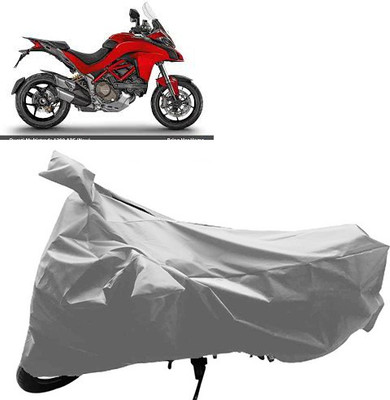 QualityBeast Two Wheeler Cover for Ducati(Silver)