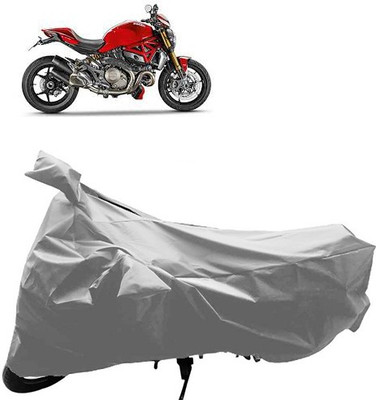 QualityBeast Two Wheeler Cover for Ducati(Silver)