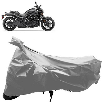 QualityBeast Two Wheeler Cover for Yamaha(VMAX, Silver)