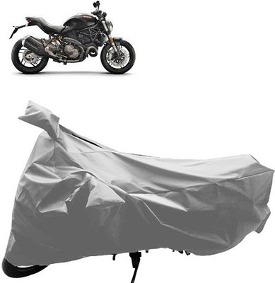 QualityBeast Two Wheeler Cover for Ducati(Silver)