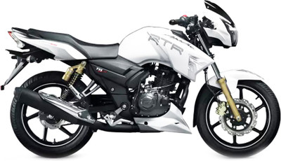 

Almos Two Wheeler Cover for TVS(Apache RTR 180, Silver)
