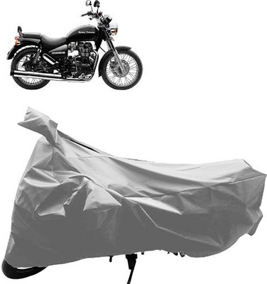 QualityBeast Two Wheeler Cover for Royal Enfield(Thunderbird 350, Silver)