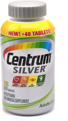 

Centrum Supplement for Adults 50+ - 325 Tablets Silver Multi Vitamin/Multimineral(100 mg)