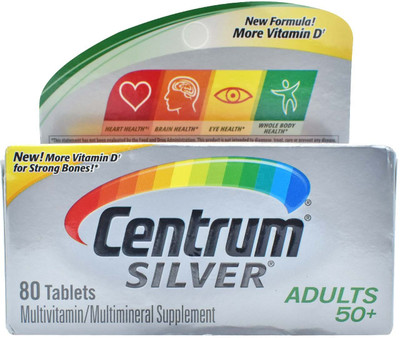 

Centrum Supplement Silver Multivitamin , Adults 50+ - 80 Tablets(100 mg)
