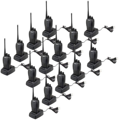 

Aliyan Shop Portable FM Transceiver Handheld Walkie Talkie/Two-Way Radio (Black)(Pack of 14) Walkie Talkie(Black)