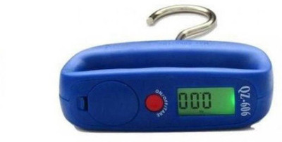

Khargadham 50Kg Portable Hanging Luggage Weight Machine Digital for Weighing Household Items or Buggage Weighing Scale(Blue)