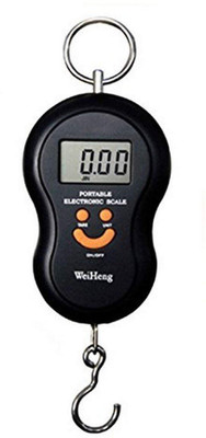 

Khargadham Digital Kitchen Weighing Scale, Luggage Hanging Weight Scale, 45kg Weighing Scale(Black)
