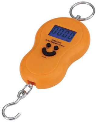 

Khargadham Digital Kitchen Weighing Scale, Luggage Hanging Weight Scale, 45kg Weighing Scale(Orange)