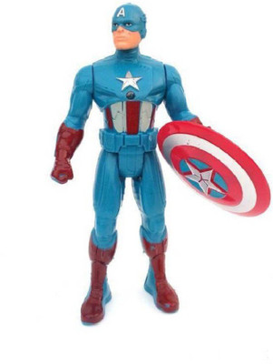 

MobiNok ACTION FIGURE OF CAPTAIN AMERICA WITH LED LIGHT (Blue)(Blue)