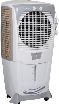 Crompton zone 75 with 3 Speeds Desert Air Cooler(White, Grey, 75 Litres), Grey;white