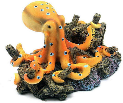 

Pets Empire Simulations Ocean Octopus Design Landscape Ornaments for Aquarium Laterite Unplanted Substrate(Multicolor)
