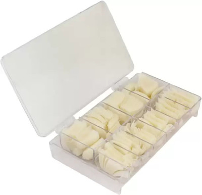 

sweetpea Personal Reusable Acrylic 100-Piece False Nails white(Pack of 100)