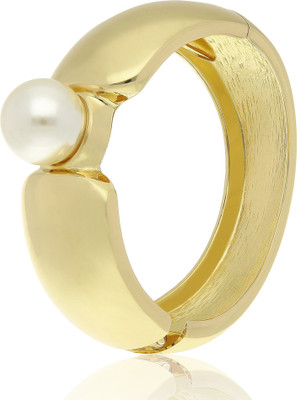 Bhana Jewells Stainless Steel Pearl Gold-plated Bracelet