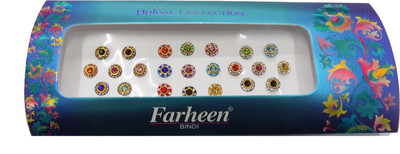 

Farheen FRN BRIDAL COLLECTION BINDI 1 FOREHEAD Multicolor Bindis(INDIAN FANCY BINDI)