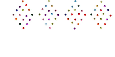 

Crystal Small Multicolor Stone Bindi Women Multicolor Bindis(Stones)