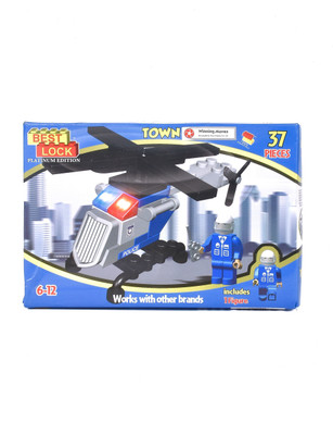 

Winning Moves Best Lock 173 Piece Police Block Set (Multicolor)_28(Blue, Black, White)