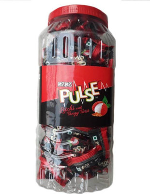 

Pulse Litchi Candy - Pet Jar ( 150 pcs) Litchi Candy(Pack of 150)
