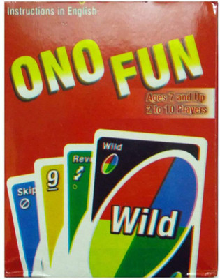 

Art Bundle Ono Junior Playing Fun Card Game | Best Quality ONO Playing Flash Cards for Kids Party Table Fun Games(Red)