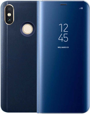 MV Flip Cover for Mi Redmi Y2(Blue, Dual Protection)