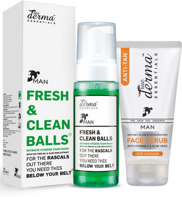 

True Derma Essentials Hygiene Intimate Foam Wash + Anti Tan (Tan Removal) Face Scrub(Set of 1)