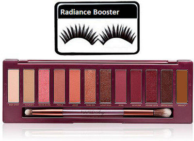 

radiance booster Eyelashes & Cherry Eye shadow Palette(Set of 2)